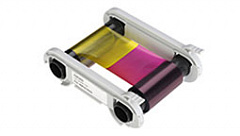 Полноцветная лента (YMCFKO) с УФ панель на 200 оттисков с чистящим роликом в Королёве